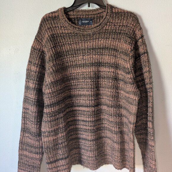 Lucky Brand Men's XL Wool Brown Sweater - Picture 2 of 9